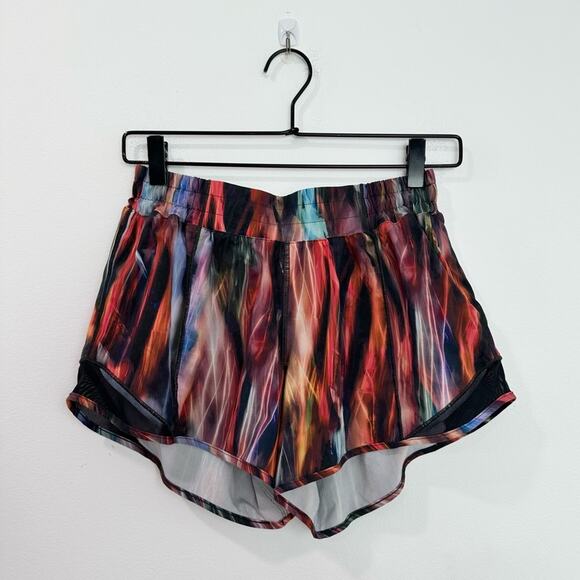 Lululemon Hotty Hot Short II Long 4" Chroma Fusion Multi Black size 6 Tall - Picture 1 of 6